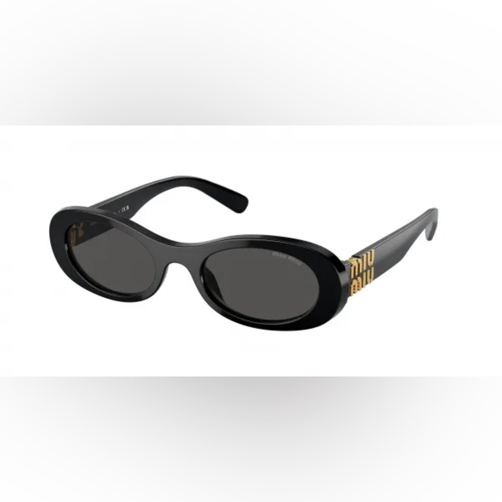 COPY - Miu Miu MU 06ZS sunglasses miumiu glasses black oval cat eye dark grey l…
